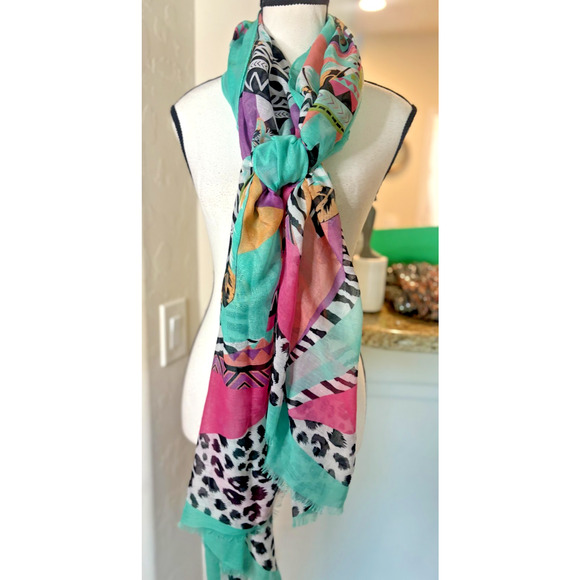Unbranded Accessories - Women's Multi-function Shawl Scarf Rertro Colorful All Seasons